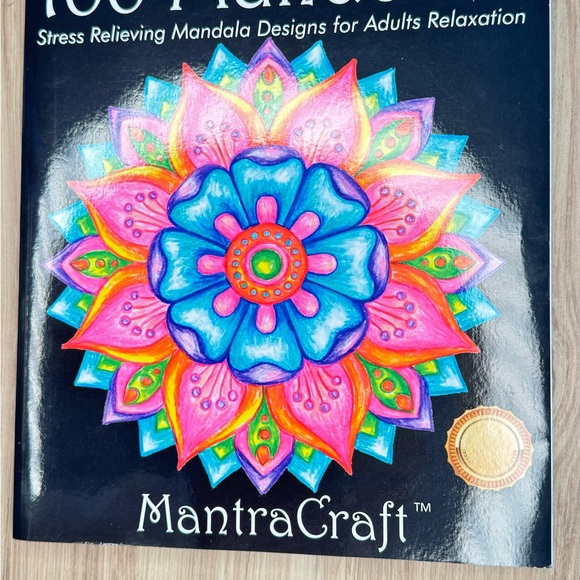 MantraCraft Coloring Book For Adults: 100 Mandalas - Picture 3 of 4